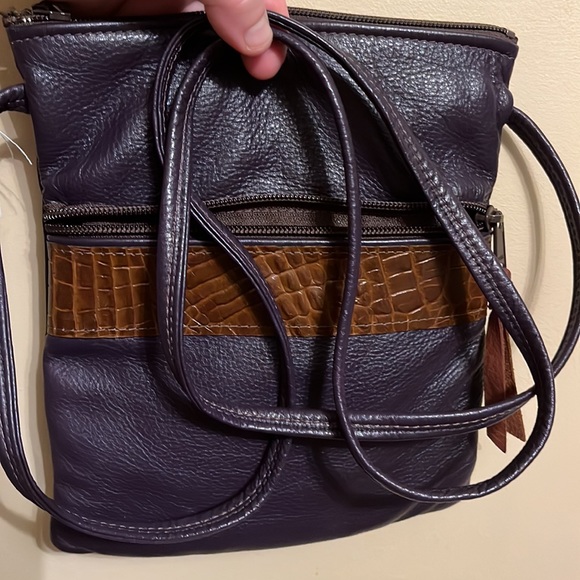 Grace Leather Y2K genuine leather/ alligator crossbody handmade in Lynn MA - Picture 9 of 9